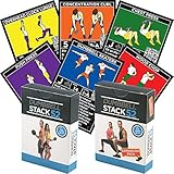 Dumbbell Exercise Cards by Strength Stack 52 (Dumbbell DUO Pack)