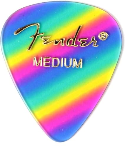 Fender 351 Shape Graphic Picks (12 Pack) for electric guitar, acoustic guitar, mandolin, and bass