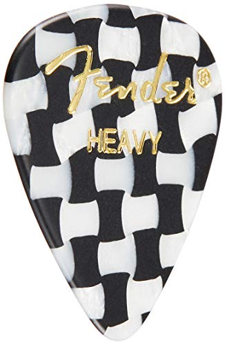 Fender 351 Shape Graphic Picks (12 Pack) for electric guitar, acoustic guitar, mandolin, and bass
