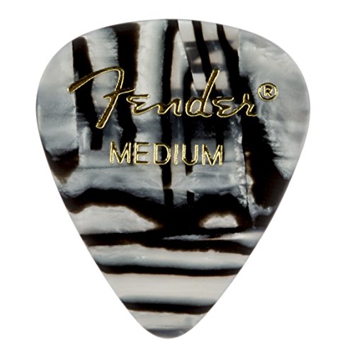 Fender 351 Shape Graphic Picks (12 Pack) for electric guitar, acoustic guitar, mandolin, and bass