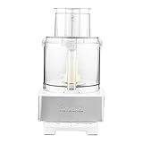Cuisinart DFP-14BCWNY 14-Cup Food Processor, Brushed Stainless Steel, White