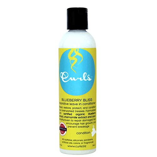 Book Cover Curls Blueberry Bliss Reparative Leave In Conditioner, 8 Ounces
