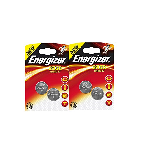4 x piles Piles ENERGIZER CR2430 Pile Bouton Au Lithium 3 V