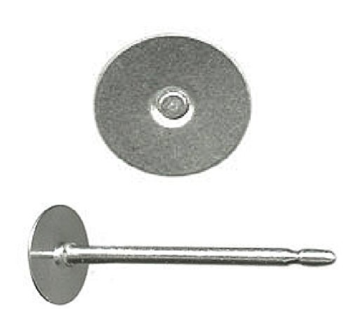 Titanium Earring Supplies,80 pcs.40-4mm (Small) pad Posts and 40 pcs. Stainless Backs