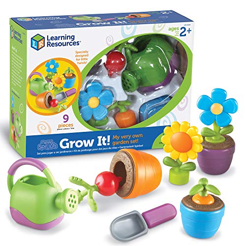 Book Cover Learning Resources New Sprouts Grow It! Toddler Gardening Set - 9 Pieces, Ages 2+ Toddler Learning Toys, Garden Toys for Kids, Spring and Easter Toys for Boys and Girls