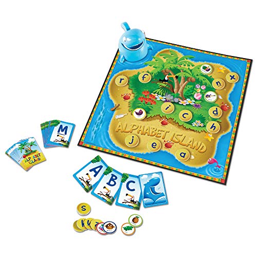 Book Cover Learning Resources Alphabet Island, Letter & Sounds Game, Language Development Toy, Alphabet Learning Toys, ABC Board Games for Kids, Ages 4+