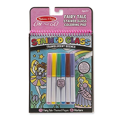 Book Cover Melissa & Doug On The Go Stained Glass Fairy Tale Toy