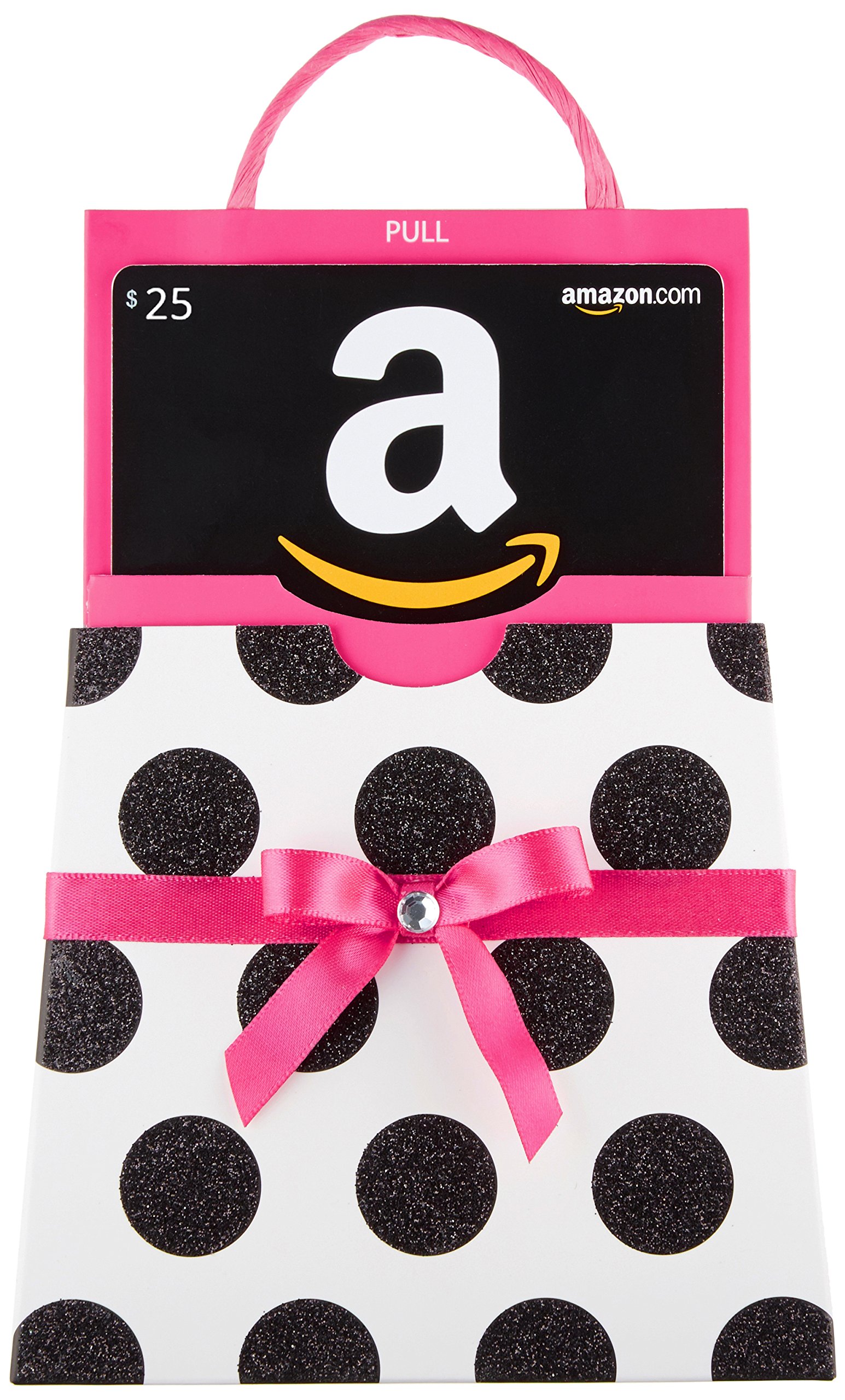 Book Cover Amazon.com Gift Card in a Polka Dot Reveal (Classic Black Card Design)