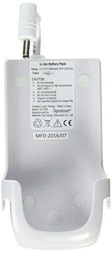 Rechargeable Battery Pack with Belt Clip, Optional Accessory for The iRestore Laser Hair Growth System