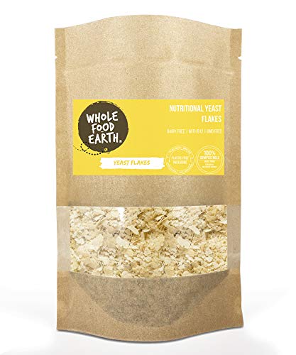 Wholefood Earth: Nutritional Yeast Flakes 125g | With B12 | Dairy Free | GMO Free