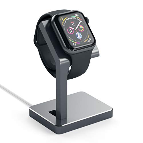 Satechi Apple Watch Series 1, 2 & 3 Stand, Aluminum Dock Apple Watch Station iWatch Bracket with Comfortable Viewing Angle for Apple Watch 42mm & 38mm All Models (Space Gray)