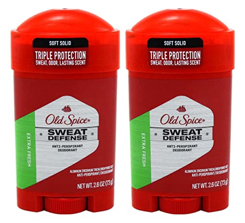 Old Spice Anti-Perspirant 2.6 Ounce Extra Fresh Soft Solid (76ml) 2 Pack
