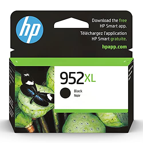 Book Cover Original HP 952XL Black High-yield Ink Cartridge | Works with HP OfficeJet 8702, HP OfficeJet Pro 7720, 7740, 8210, 8710, 8720, 8730, 8740 Series | Eligible for Instant Ink | F6U19AN