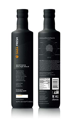 Gaea Fresh (NEW HARVEST) Greek Extra Virgin Olive Oil Single Origin EVOO 17 oz. Bottle