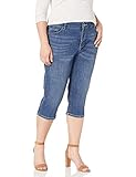 Riders by Lee Indigo Women's Plus-Size Ultra Soft Denim Capri