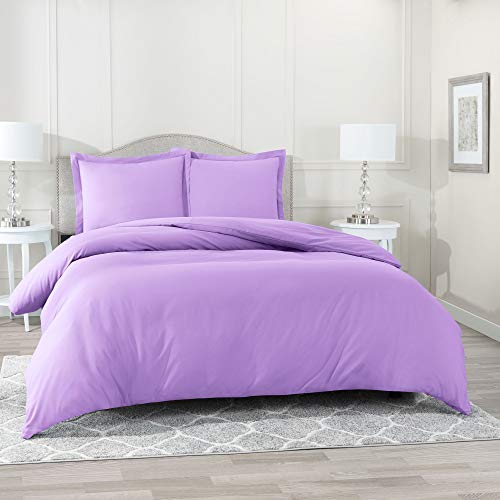 Book Cover Nestl Lavender Duvet Cover Queen Size â€“ Queen Duvet Cover Set 3 Piece with 2 Pillow Shams â€“ Cooling Duvet Covers Hotel Down Comforter Cover (Comforter Not Included) â€“ Soft Fabric Easy Care
