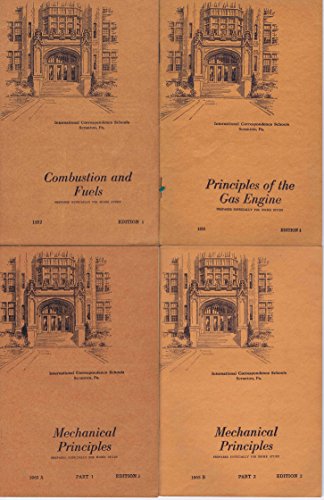 25 Vol. I.C.S. Home Study courses: Aviation engines, Combustion, Fuels, Mathematics, Heat, Mechanics