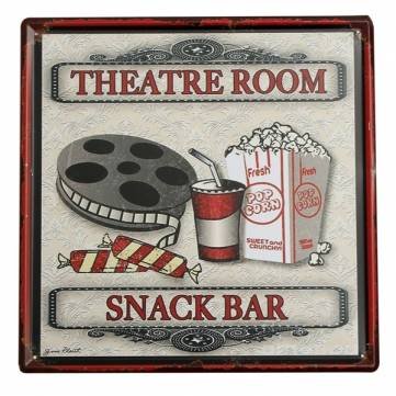 Ialwiyo Home Decor metal Tin Sign Theater Snack Bar Tin Sign Vintage Metal Plaque Poster Bar Pub Home Wall Decor