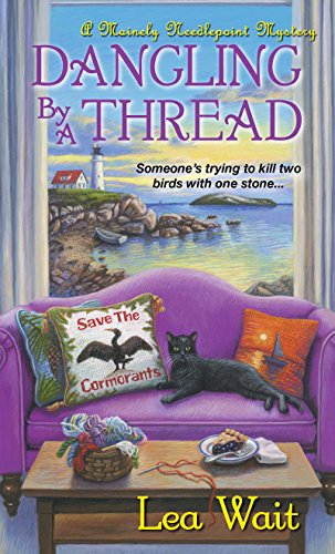 Book Cover Dangling by a Thread (A Mainely Needlepoint Mystery Book 4)