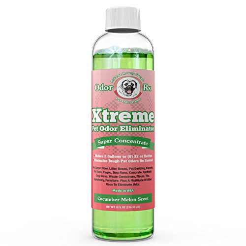 Bubbas Xtreme Pet Odor Eliminator-Super Concentrate Pet Odor Remover Spray - Makes 2 Gallons- Neutralize Dog Odor & Cat Odor in Pet Beds Floor and Carpet. Multi Surface Deodorizer