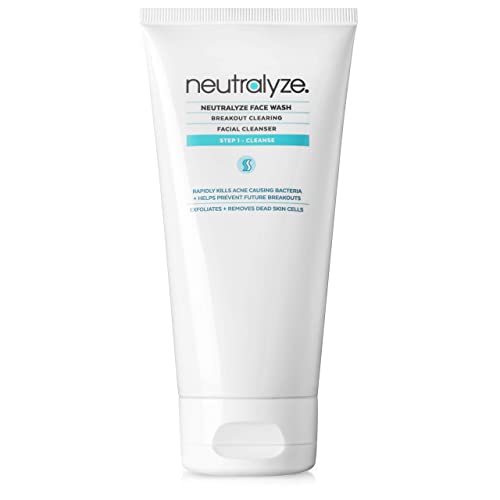 Neutralyze Acne Face Wash - Maximum Strength Face Wash For Acne Prone Skin with 2% Salicylic Acid + 1% Mandelic Acid + Nitrogen Boost Skincare Technology (5.0 oz)