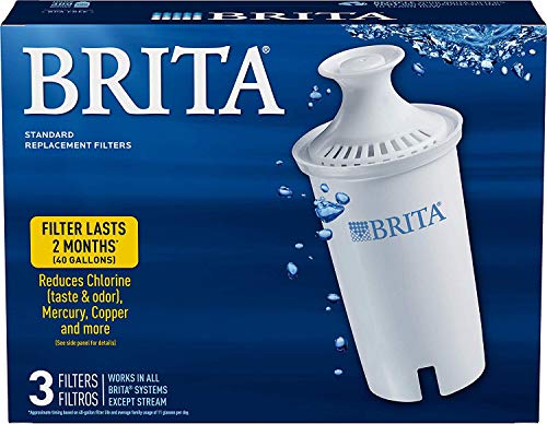Book Cover Brita Standard Pitcher Filters 3-Pack for Pitcher Replacement Filter