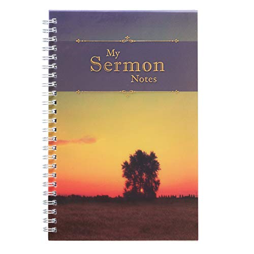 Book Cover My Sermon Notes Wirebound Notebook with Tree