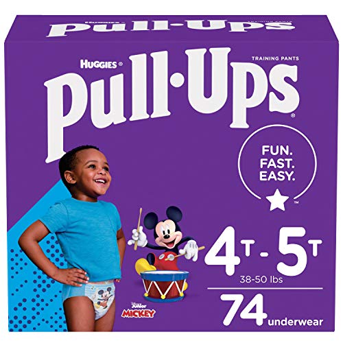 Book Cover Pull-Ups Boys' Potty Training Pants Training Underwear , 4T-5T, 74 Ct Multi-colored