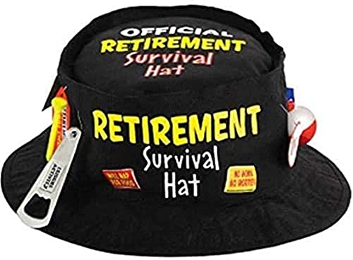 Book Cover Official Retirement Survival Hat | Black | 1 Pc.