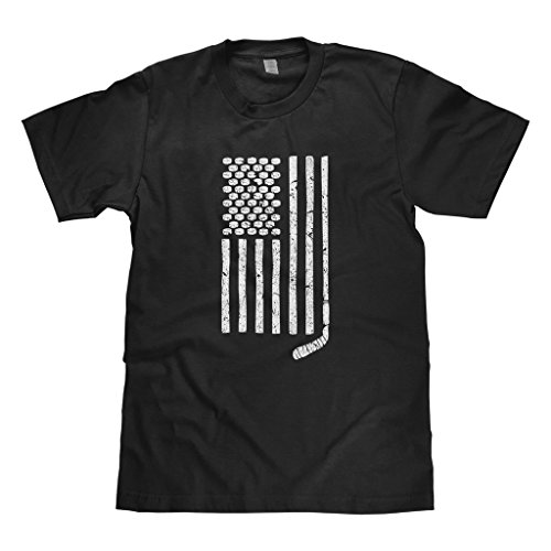 Book Cover Mixtbrand Big Boys' Hockey Stick and Pucks American Flag Youth T-Shirt