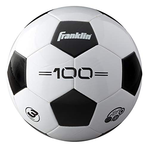 Franklin Sports Soccer Balls - Size 3, Size 4, Size 5 Traditional Soccer Balls - Youth and Adult Soccer Balls - Bulk Soccer Balls with Pump