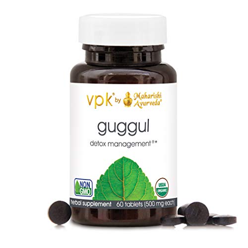 Book Cover Organic Guggul - 60 Herbal Tablets - 500 mg ea. | Rejuvenate & Cleanse The Lymph System | Strengthens Joint Mobility | Liver Detox