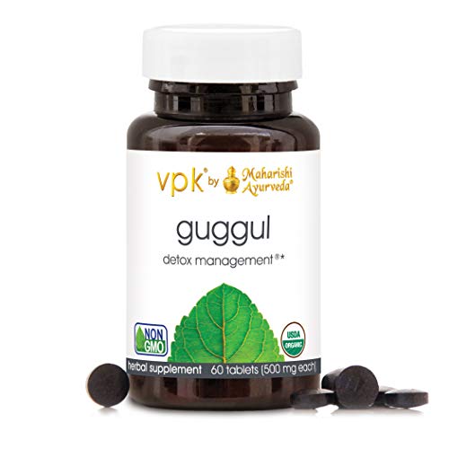 Organic Guggul - 60 Herbal Tablets - 500 mg ea. | Rejuvenate & Cleanse The Lymph System | Strengthens Joint Mobility | Liver Detox