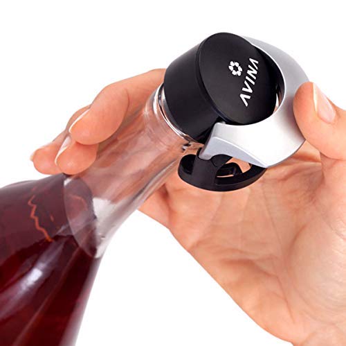 Leak-Proof Wine Stoppers - Resealable Airtight Wine Saver with Safe Push & Lock Bottle Seal for Fresh, Carefree Storage