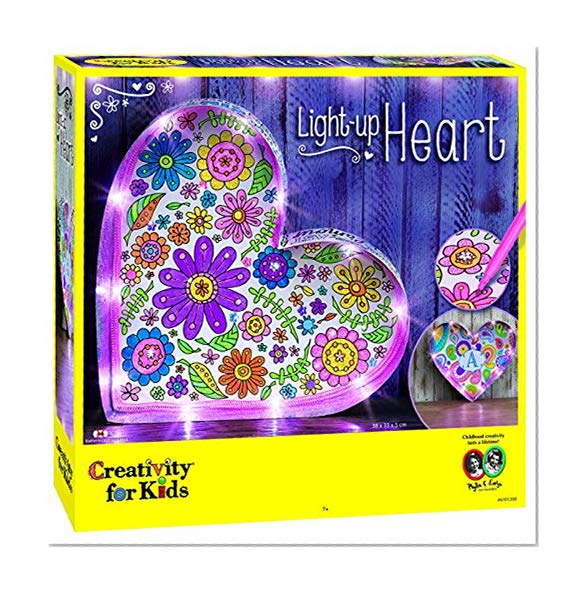 Book Cover Creativity for Kids Light Up Heart Marquee Craft Kit