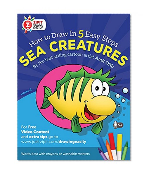 Sea Creatures: How to Draw Sea Creatures, Drawing Book for Children and Adults: Drawing Books for Beginners (Drawing techniques and activity books for children 4)