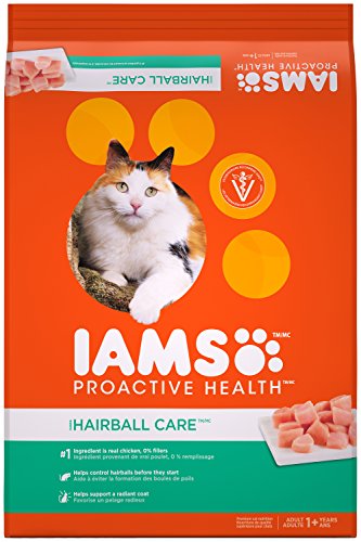 Iams Proactive Health Adult Hairball Care Dry Cat Food With Chicken And Salmon, 22 Lb. Bag