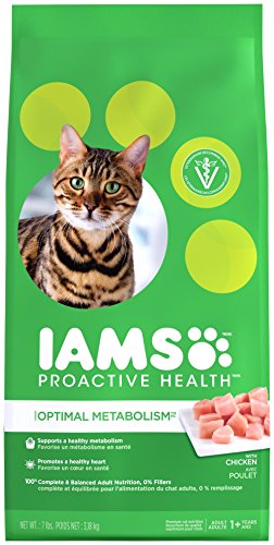 IAMS PROACTIVE HEALTH OPTIMAL METABOLISM Dry Cat Food 7 Pounds