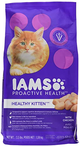 Iams Proactive Health Healthy Kitten Dry Cat Food With Chicken, 3.5 Lb. Bag