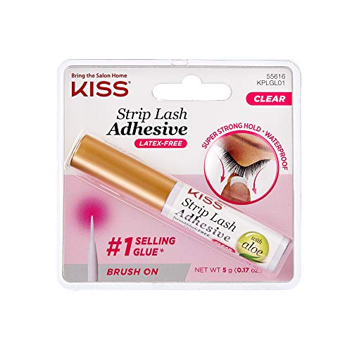 Book Cover KISS Strip Eyelash Adhesive, Clear 0.176 Oz KPLGL01