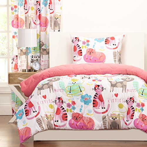 Book Cover SIS Covers Crayola Purrty Cat Comforter Set, Twin