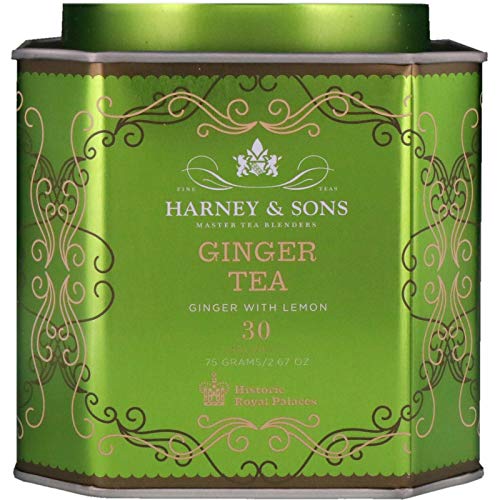 Harney & Sons Tea Ginger Tea, Ginger with Lemon, 30 Sachets