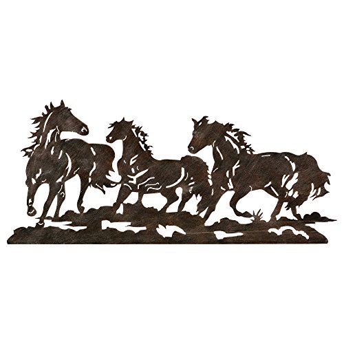 Book Cover Metal Running Horse Western Wall Art - Southwestern Decor