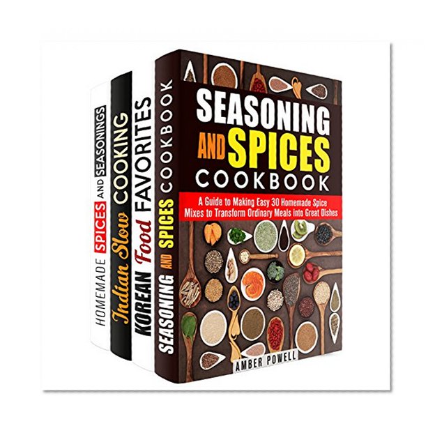 Spice Mixes Box Set (4 in 1): Homemade Spices and Seasoning Perfect for Your Korean and Indian-Inspired Recipes (Dried Herbs)