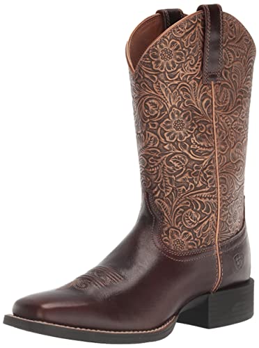 Ariat Women's Round Up Wide Square Toe Western Cowboy Boot