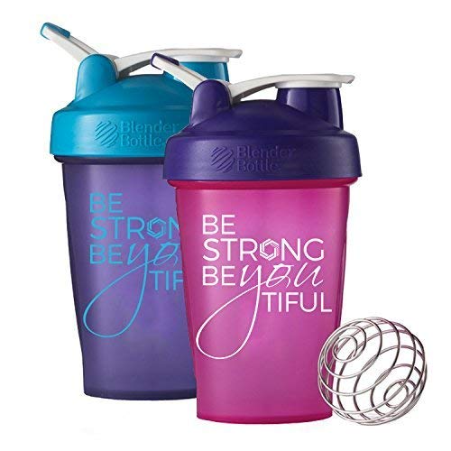GOMOYO Motivational Quotes on Blender Bottle Brand Shaker Bottles, 20oz and 28oz Protein Shakers, Fitness Gift, Multiple Designs and Colors Available