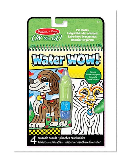 Melissa & Doug - 19484 - Tablette De Révélation De Dessins À L’Eau - Labyrinthes Des Animaux
