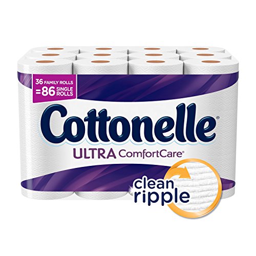 Cottonelle Ultra ComfortCare Toilet Paper Bath Tissue, 36 Family Rolls by Cottonelle