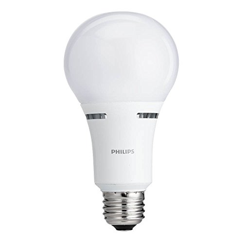Philips LED 3-Way A21 Frosted Light Bulb: 1600-800-450-Lumen, 2700-Kelvin, 18-8-5-Watt (100-60-40-Watt Equivalent), E26D Base, Warm White, 1-Pack