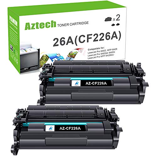 Aztech Compatible Toner Cartridge Replacement for HP 26A CF226A(HP 26X CF226X) Toner for HP M402DN HP LaserJet Pro M402DN M402N M402DNE M402DW M402D M402 MFP M426DW M426FDW M426FDN M426